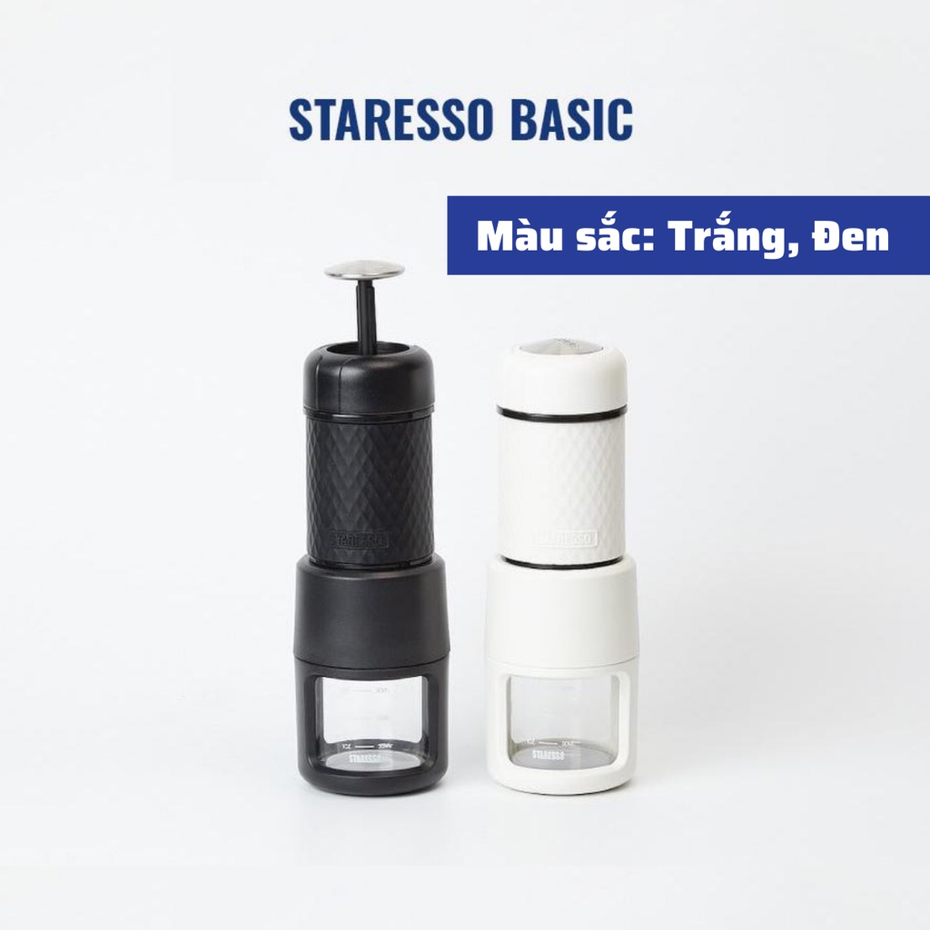 máy pha cafe mini STARESSO BASIC Chính hãng máy pha cà phê cầm tay bản nâng cấp mới nhất 2021 bảo hành 1 năm