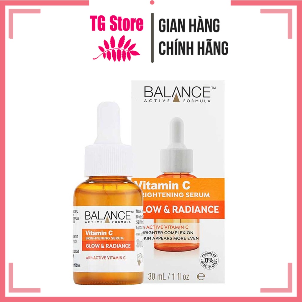 Serum Vitamin C Balance Active Formula 30ml Làm Sáng Da Chống Lão Hóa Cho Da Bóng Mịn