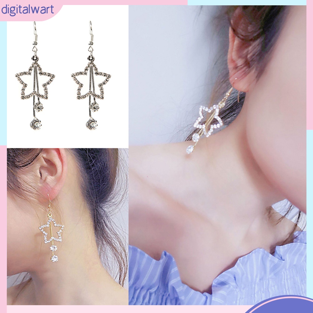 Đôi bông tai họa tiết ngôi sao thời trang cho nữ