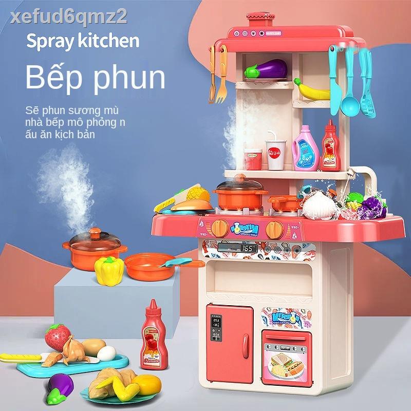 Chơi bếp, bé trai và gái 3-6 tuổi, mô phỏng nấu ăn cho 5 đồ