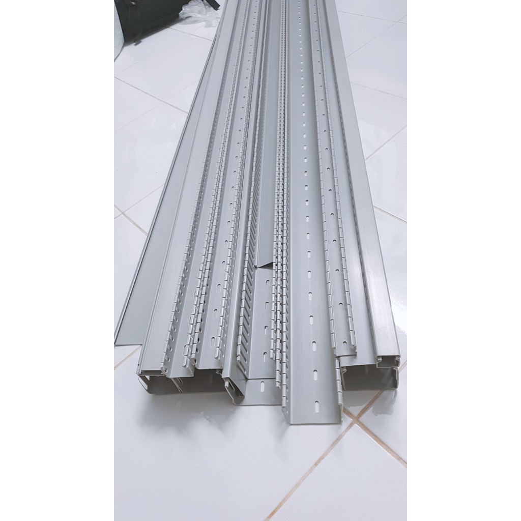 Máng nhựa đi dây / máng nhựa lắp tủ điện 25x25 - 25x45 - 33x33 - 33x45 - 45x45 - 45x65 - 65x65 dài 85cm