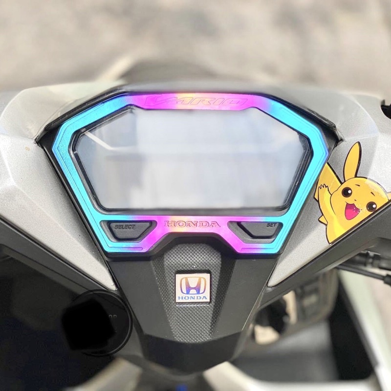 Viền đồng hồ titan  vario 150 đời 2018 trở lên - đồ chơi xe máy