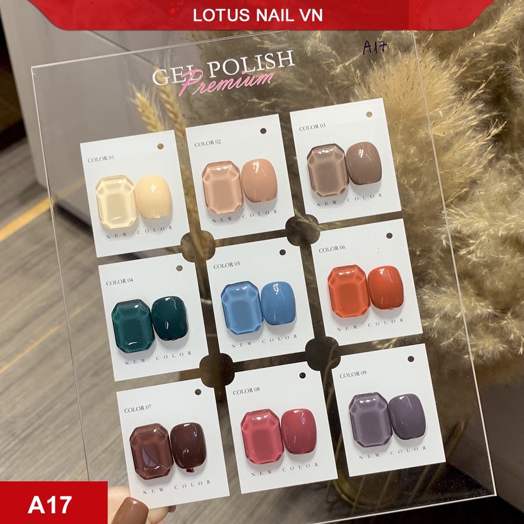 Set sơn gel Vendeeni 9 màu cao cấp - made in Japan chai 15ml tặng kèm bảng màu