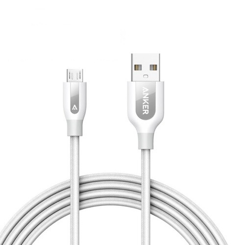 Cáp sạc ANKER Powerline+ Micro-USB 1.8M - Trắng - A8143H21