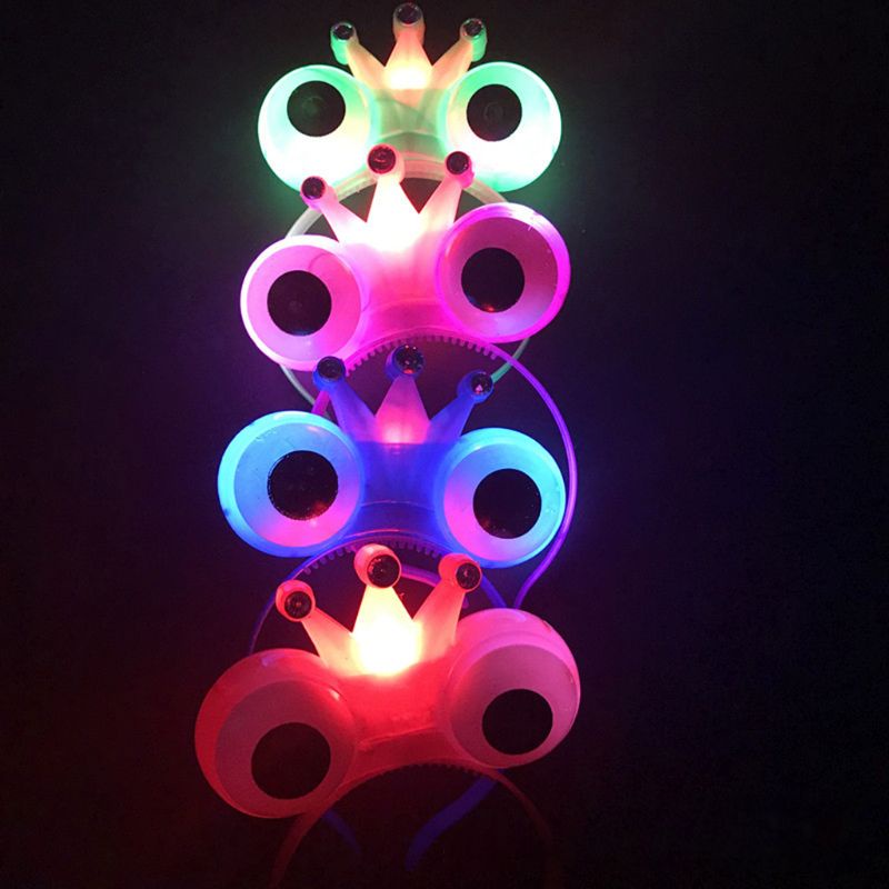 Băng Đô Cài Tóc Hình Mắt Ếch Đính Đá Lấp Lánh Dễ Thương Cho Nữ YOUYO