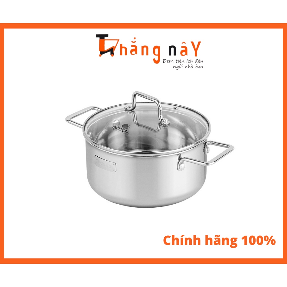 Nồi inox liền khối Elmich Trimax XR EL-3841 size 20cm