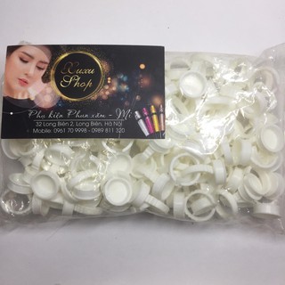 Nhẫn đựng mực phun xăm, gói 100 nhẫn