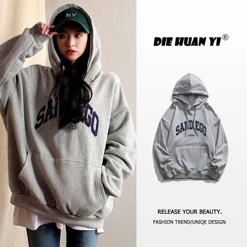 Áo Khoác Hoodie Form Rộng Nam Nữ Unisex , Áo Hoodie Nỉ Cotton Tàu Form Rộng Dày Dặn SANDIEGO