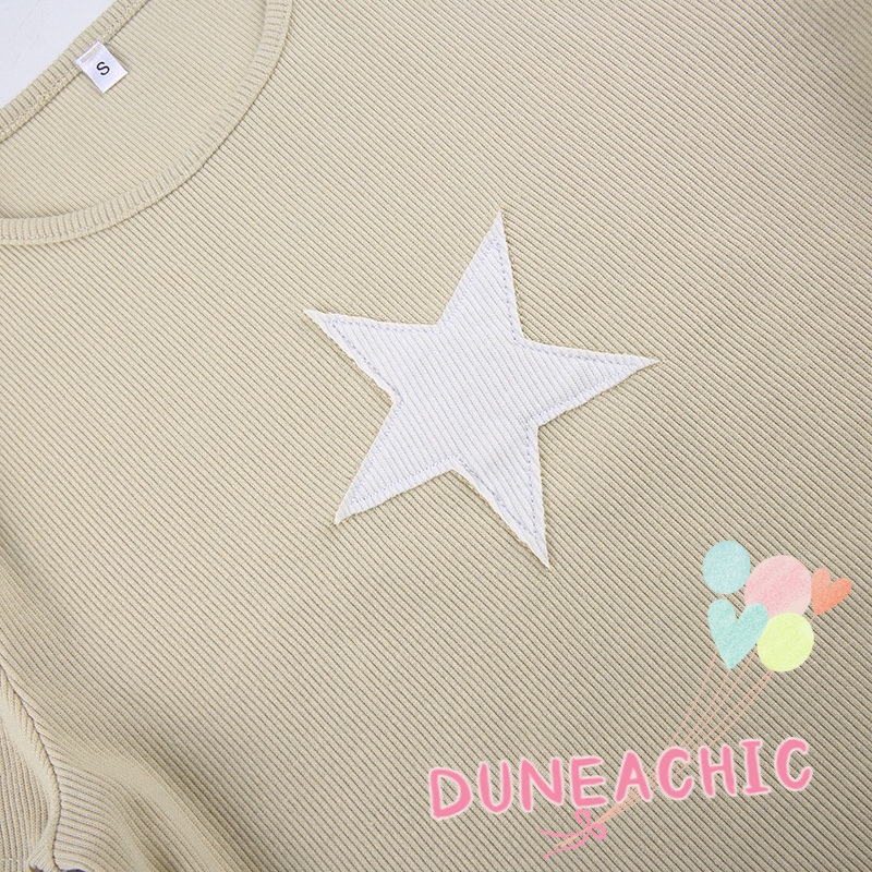 Áo Thun Nữ Tay Ngắn In Hình Ngôi Sao Thời Trang