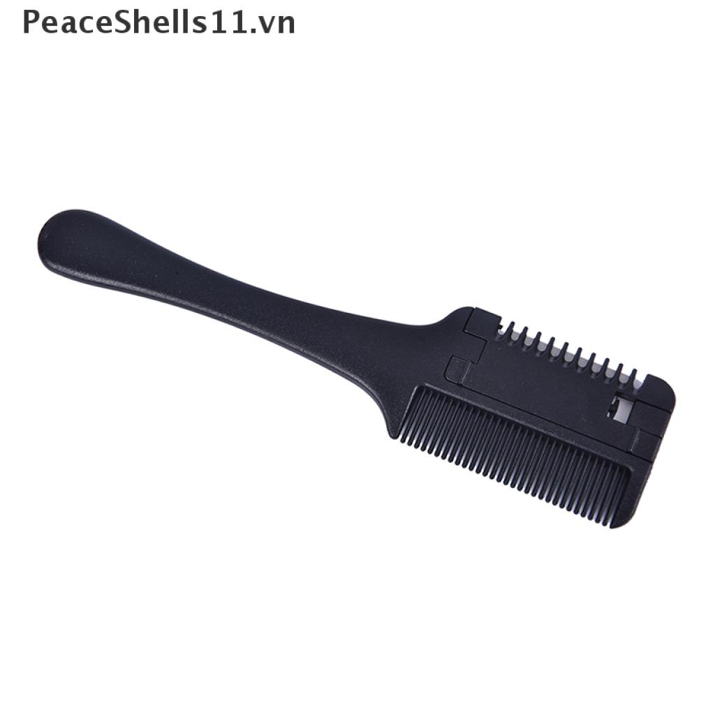 Lược Chải Tóc Hai Mặt Kèm Lưỡi Dao Cạo PeaceShells11