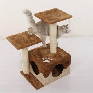 Cat tree-Nhà cây nhiều tầng cho mèo (màu ngẫu nhiên)