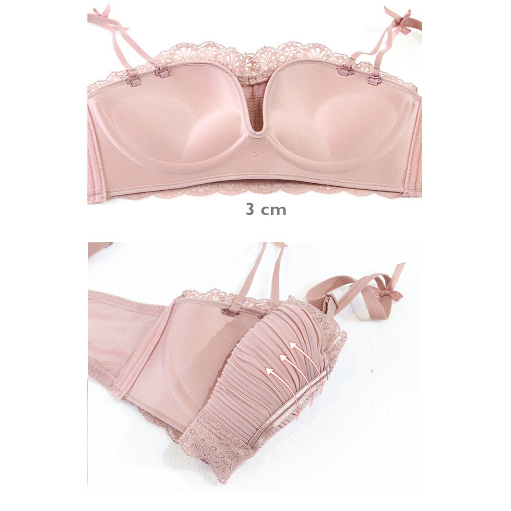 Bộ Đồ Lót Nâng Ngực Không Gọng Phối Voan Mềm - SB019 | BigBuy360 - bigbuy360.vn