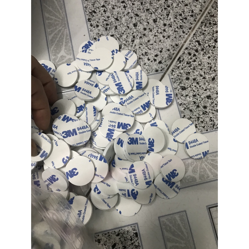Băng keo siêu dính 2 mặt xốp 3M hình tròn đàn hồi tốt, chất lượng cao - Dũng An Shop