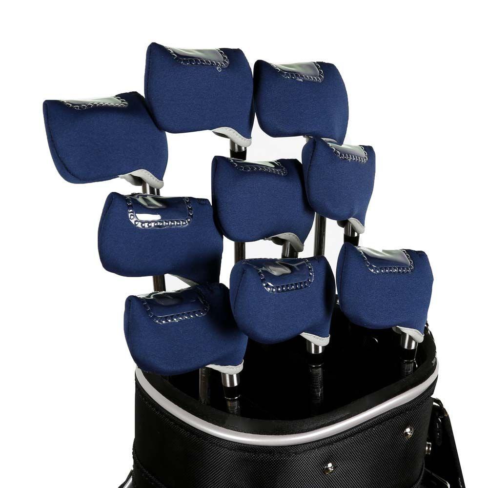 ELLSWORTH Bộ 10 Vỏ Bọc Bảo Vệ Đầu Gậy Đánh Golf Thể Thao Ngoài Trời Bằng Sắt Chất Lượng Cao