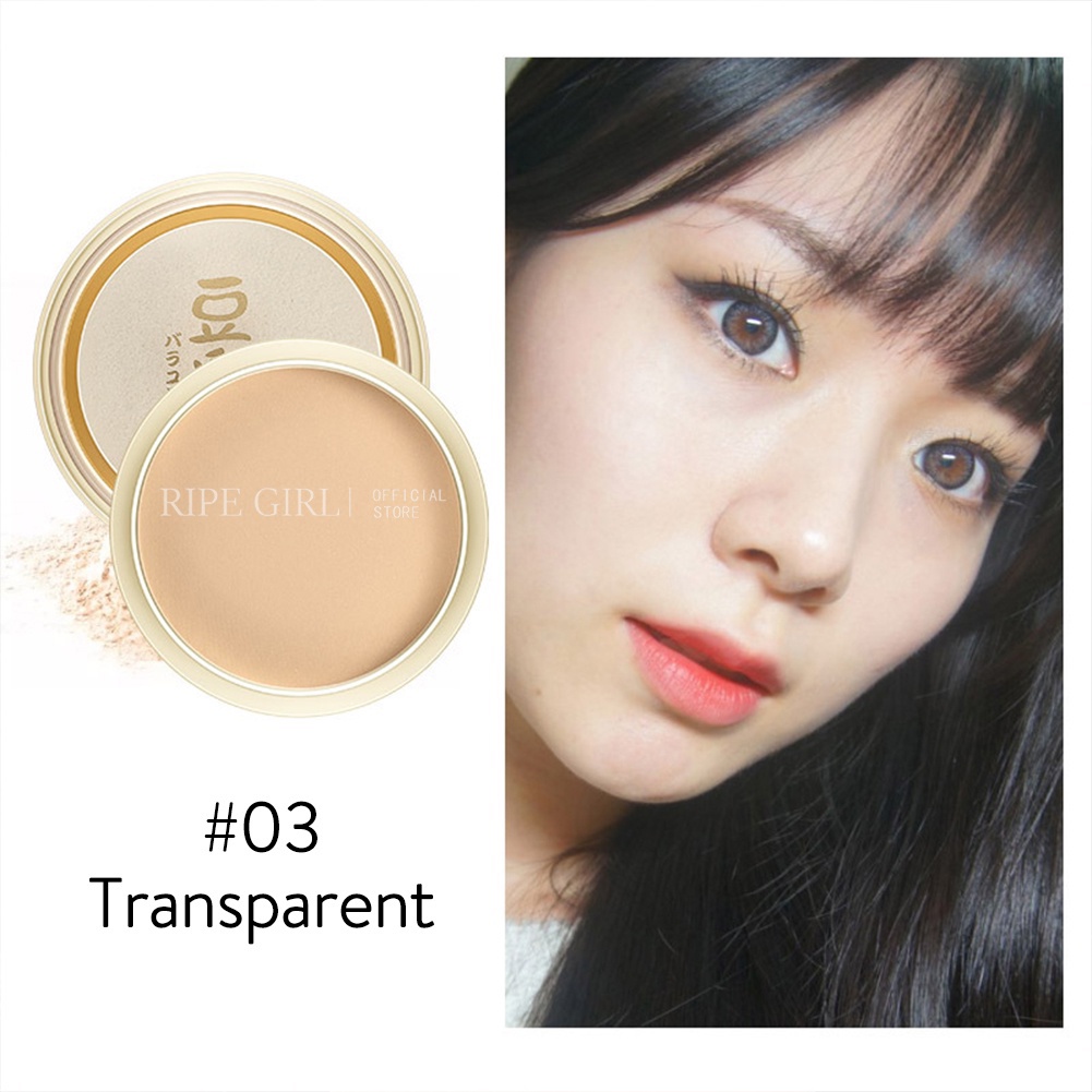 Phấn nén RIPE GIRL trang điểm mềm mịn kèm bông mút tiện lợi