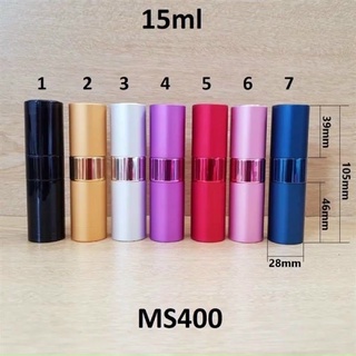 Vỏ chai chiết nước hoa vặn xoay 15ml