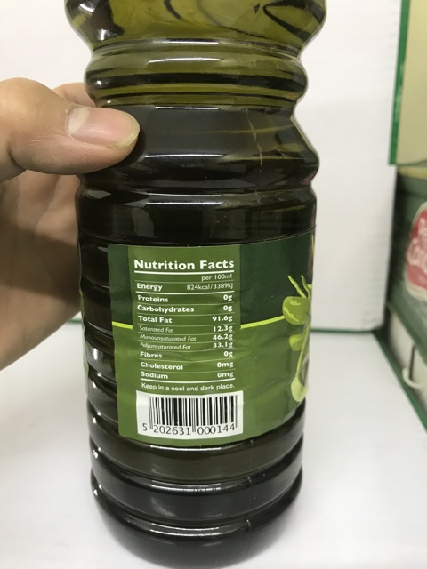Dầu oliu nấu ăn extra vigin 1 Lit Hanoni chai nhựa - nhập khẩu Hy Lạp