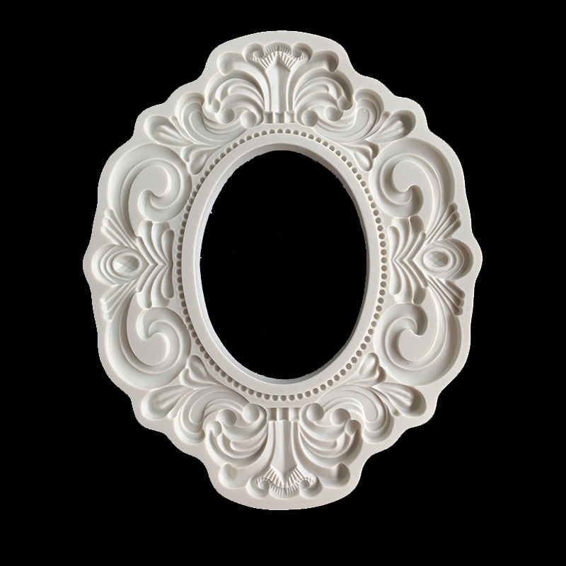 1 Khuôn làm bánh bằng silicon hình khung ảnh vintage độc đáo