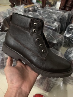 Boot cao cổ nam da thật