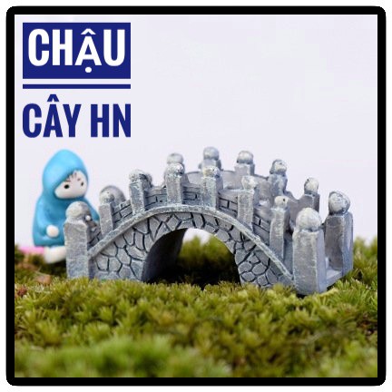 Cầu đá vòm làm Phụ Kiện Tiểu Cảnh Trang Trí Chậu Cây, Sen Đá, terrarium, charm slime