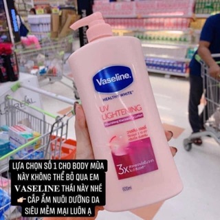 Dưỡng thể Vaseline trắng da 480ml Thái lan