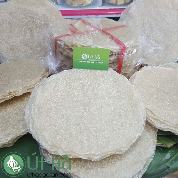 Bánh Tráng Gạo Mè  Quảng Ngãi Ràng 10 Cái Bánh Tráng Nướng 100% Tự Nhiên Từ Bột Gạo - Út Hà Đặc Sản