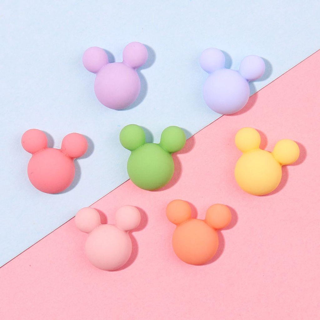 Phụ Kiện Trang Trí Móng Tay Hình Hoạt Hình Đáng Yêu|Phụ Kiện Trang Trí Móng Tay Hình Chuột Mickey Bằng Nhựa Màu Sắc Ngọt