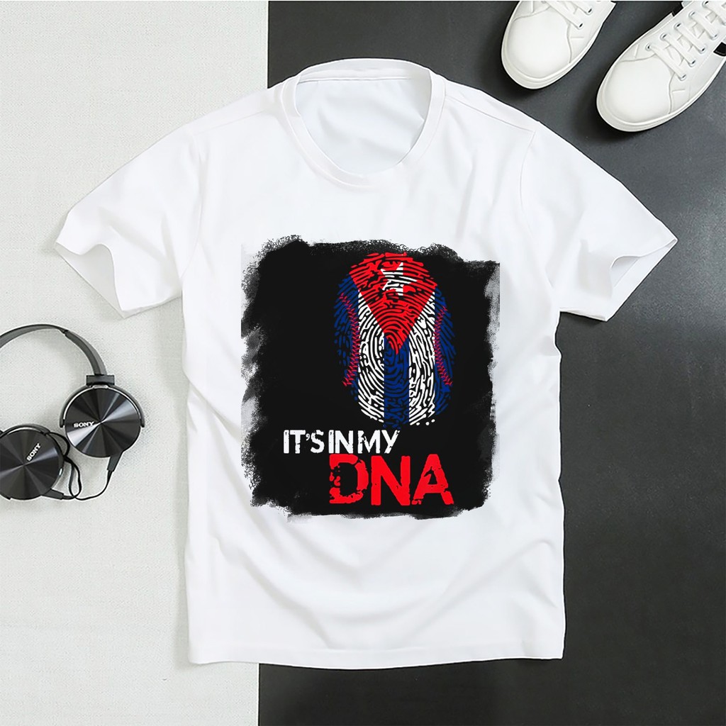 Áo Thun In Hình - Cuba Bóng chày Dna Cuba Cuba Xu hướng cổ điển - MA-2726