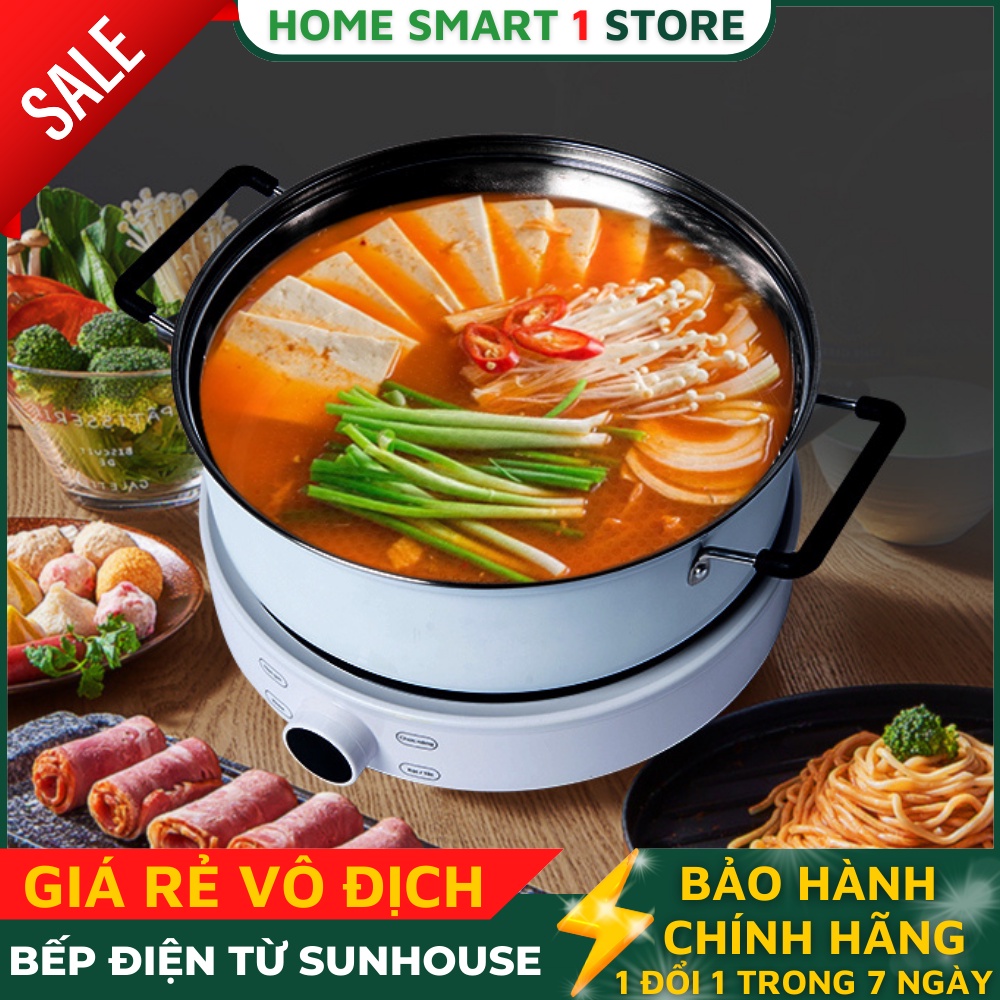 Bếp điện từ Sunhouse Mama SHD6872 💖TẶNG KÈM NỒI 💖 Nồi Lẩu Điện Đa Năng - Bảo Hành 24 THÁNG