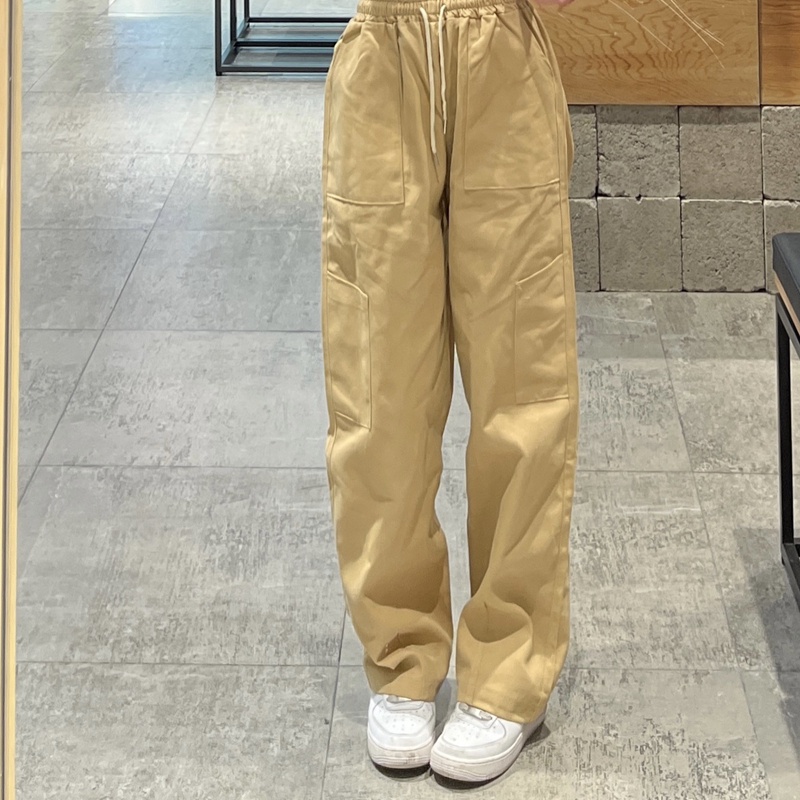 SUXI Quần ống rộng Lưng Cao Màu Sắc Đơn Giản Thời Trang Xuân Hè Cho Nữ