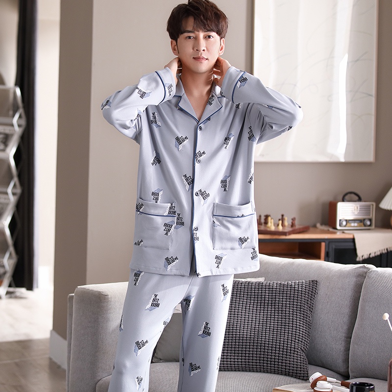 {ẢNH CHỤP THẬT} Đồ bộ Pijama đồ ngủ nam cao cấp sọc caro phong cách Hàn Quốc ...