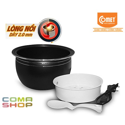 CM8087 - NỒI CƠM ĐIỆN TỬ NẮP GÀI 3D COMET 1.8L (5-6 NGƯỜI ĂN) BẢO HÀNH CHÍNH HÃNG 12 THÁNG | BigBuy360 - bigbuy360.vn