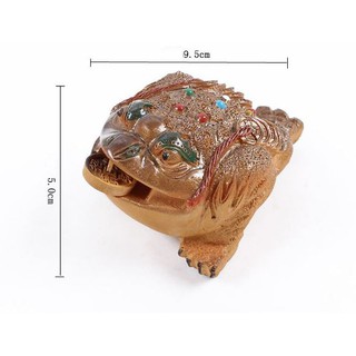 Cóc ngậm tiền tài lộc thiềm thừ đồ chơi bàn trà phụ kiện bàn trà trà đạo phong thủy trang trí để bàn bàn trà đổi màu