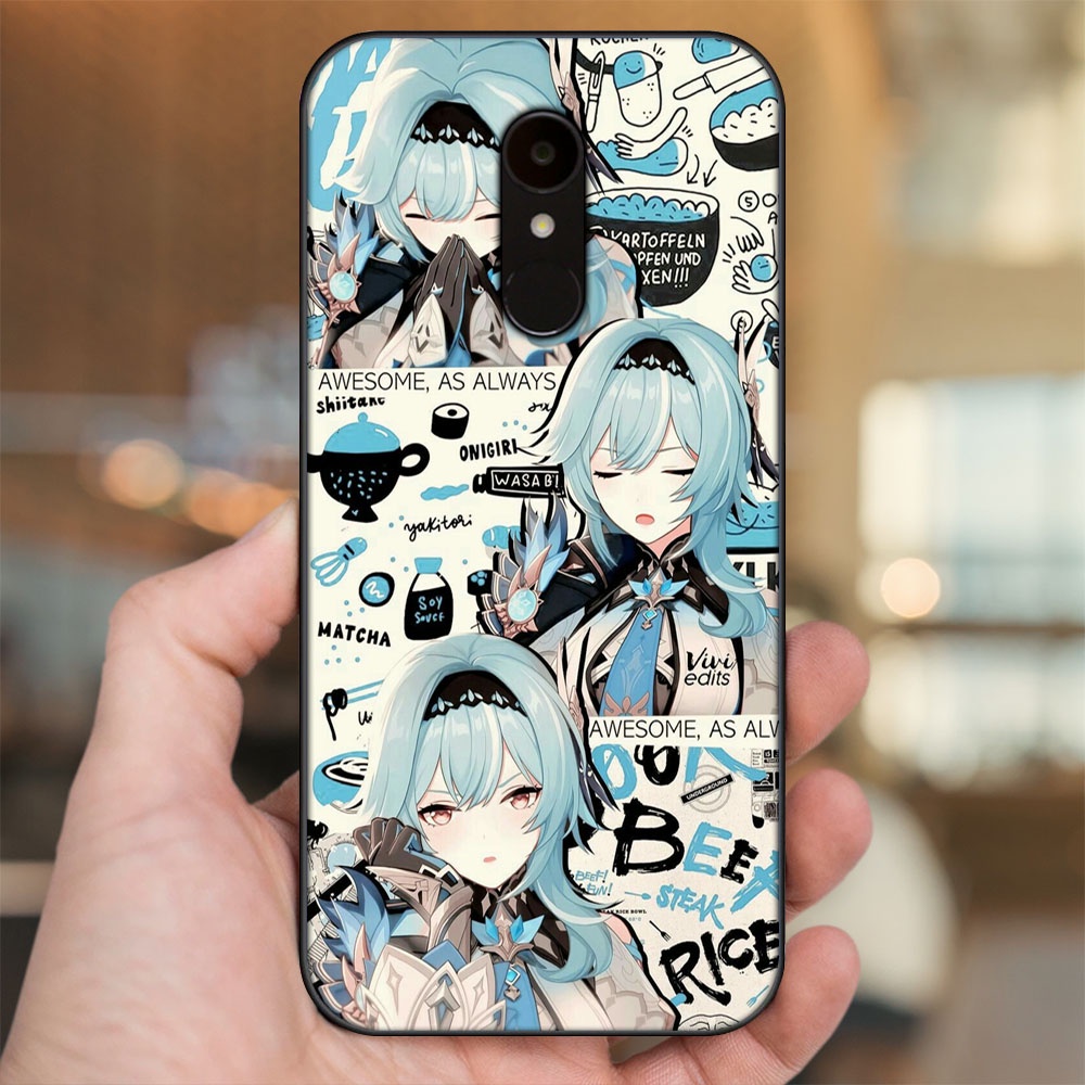 Ốp lưng Xiaomi Redmi 5 viền đen in hình Eula Genshin Impact