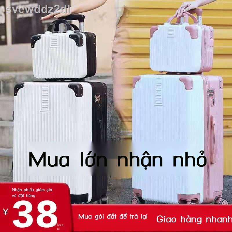 yangyangHộp đựng hành lý mẹ nữ sinh phiên bản Hàn Quốc của mật khẩu 26 inch 28 xe đẩy vali nam mua lớn tặng nhỏ