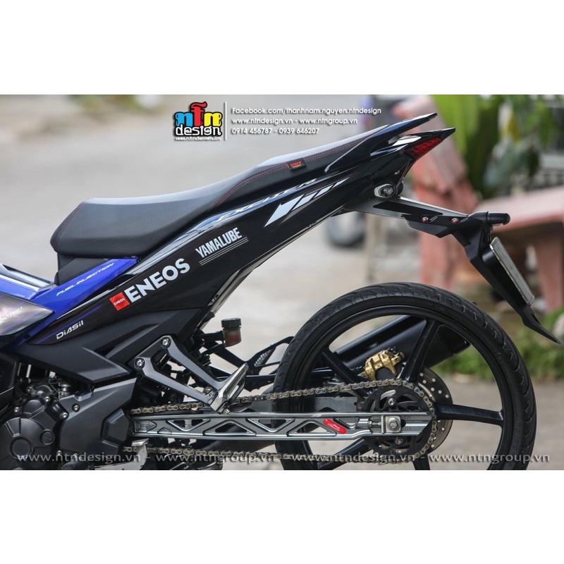Dàn áo Exciter 150 xanh đen phiên bản Monster kèm tem 3 lớp
