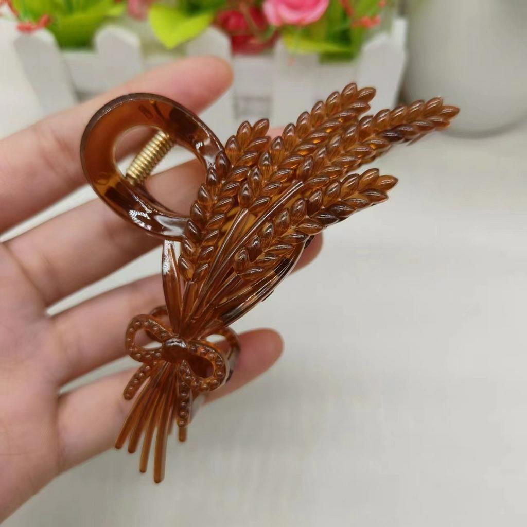 Kẹp Tóc Nhựa Acrylic Hình Lúa Mì Cho Nữ