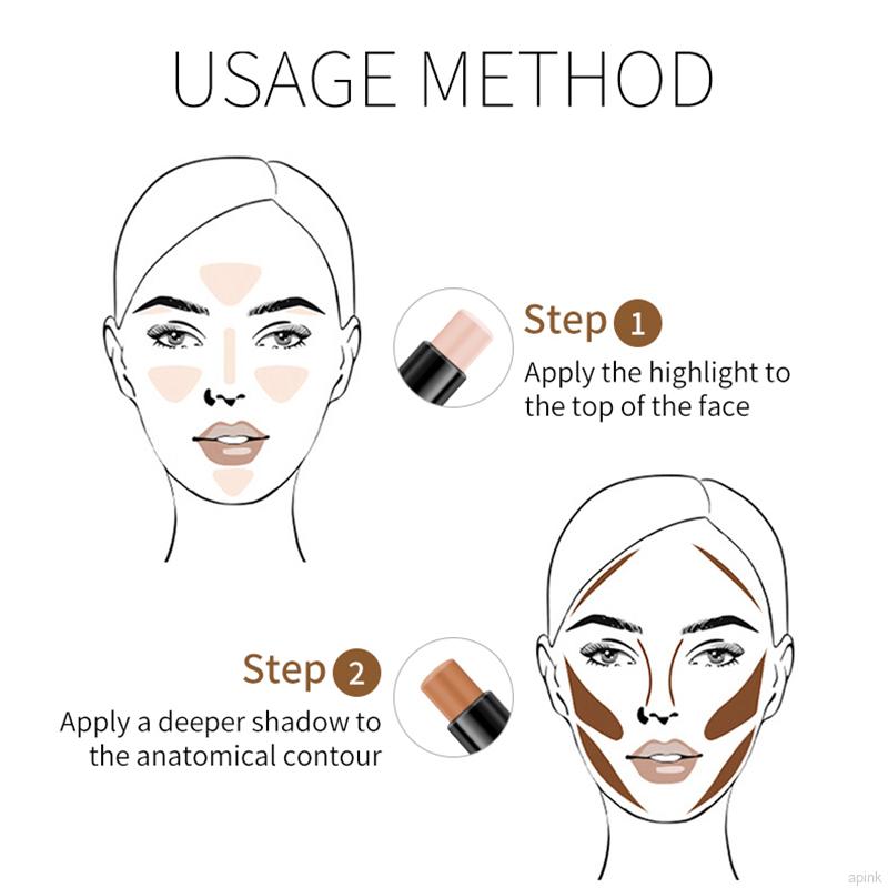 [Hàng mới về] Thỏi trang điểm hai đầu bắt sáng và tạo khối 3D che khuyết điểm tiện dụng | BigBuy360 - bigbuy360.vn