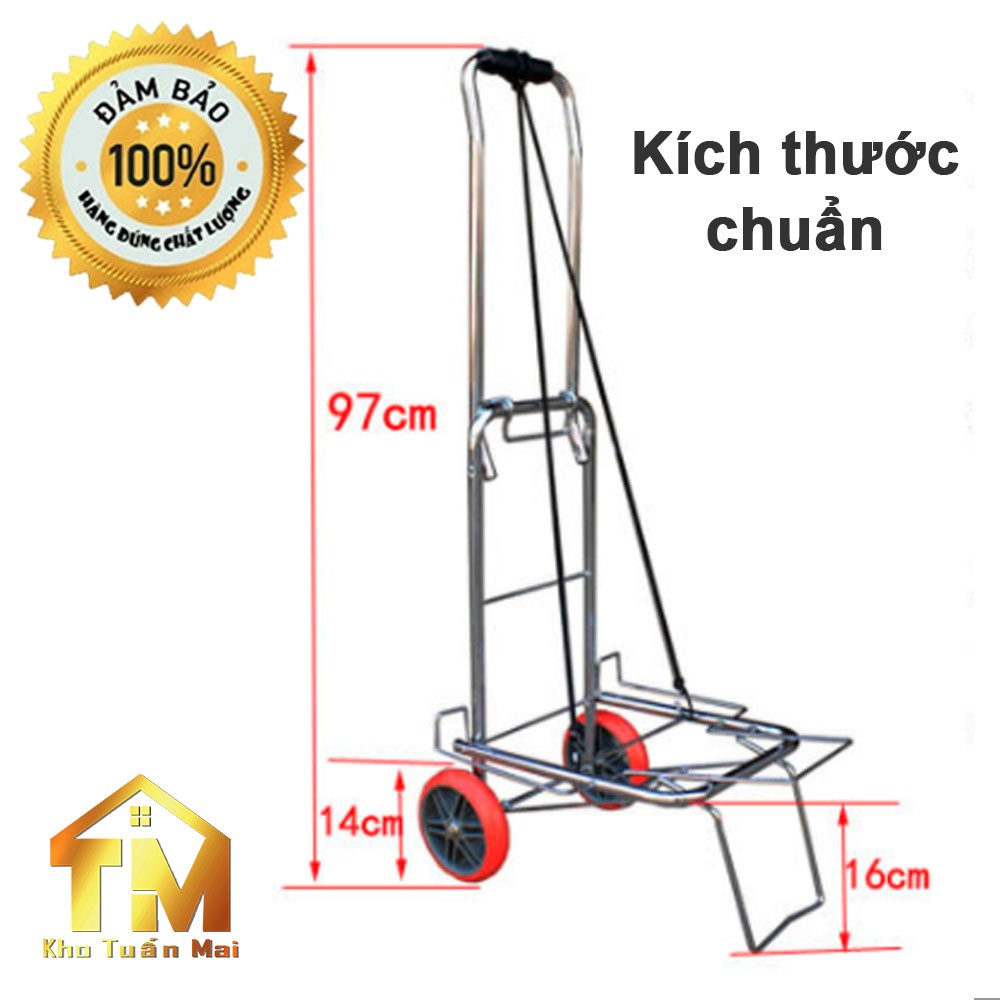 Xe Kéo SALE Đẩy Hàng Đi Chợ Dã Ngoại Mua Sắm Ở Siêu Thị Gấp Gọn Tiện Dụng bằng inox nhập khẩu cao cấp