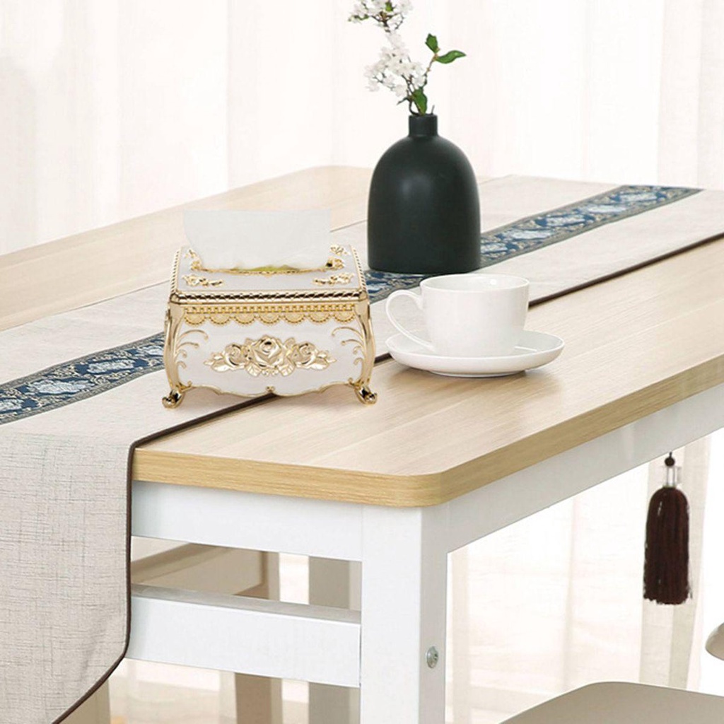 IVORY Giá Đỡ Khăn Giấy Bằng Acrylic Phong Cách Châu Âu Tiện Dụng Cho Văn Phòng / Khách