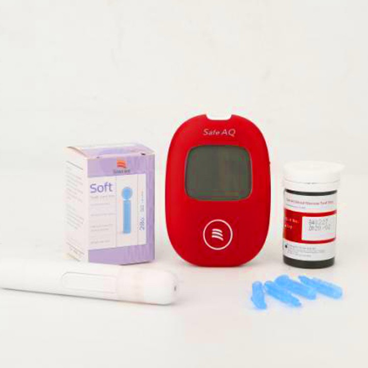 Máy đo đường huyết Safe AQ Smart + tặng 25 que thử, 25 kim chích