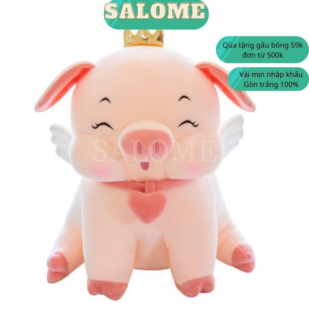 Gấu Bông Heo Vương Miện Cute Size 75cm Siêu To Khổng Lồ, Heo Nữ Hoàng Cao Cấp Salome