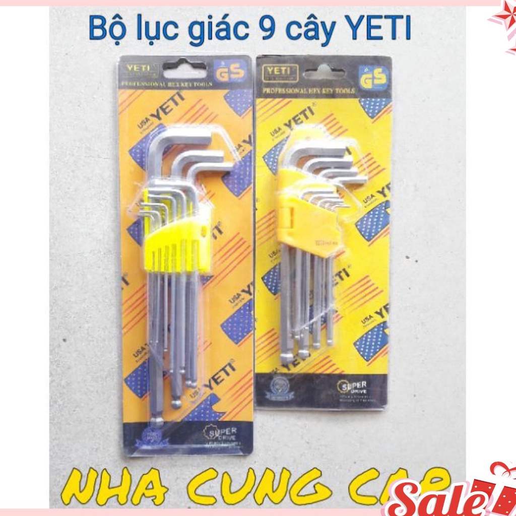 Bộ lục giác YETI  9 cây  loại dài hàng chất lượng USA