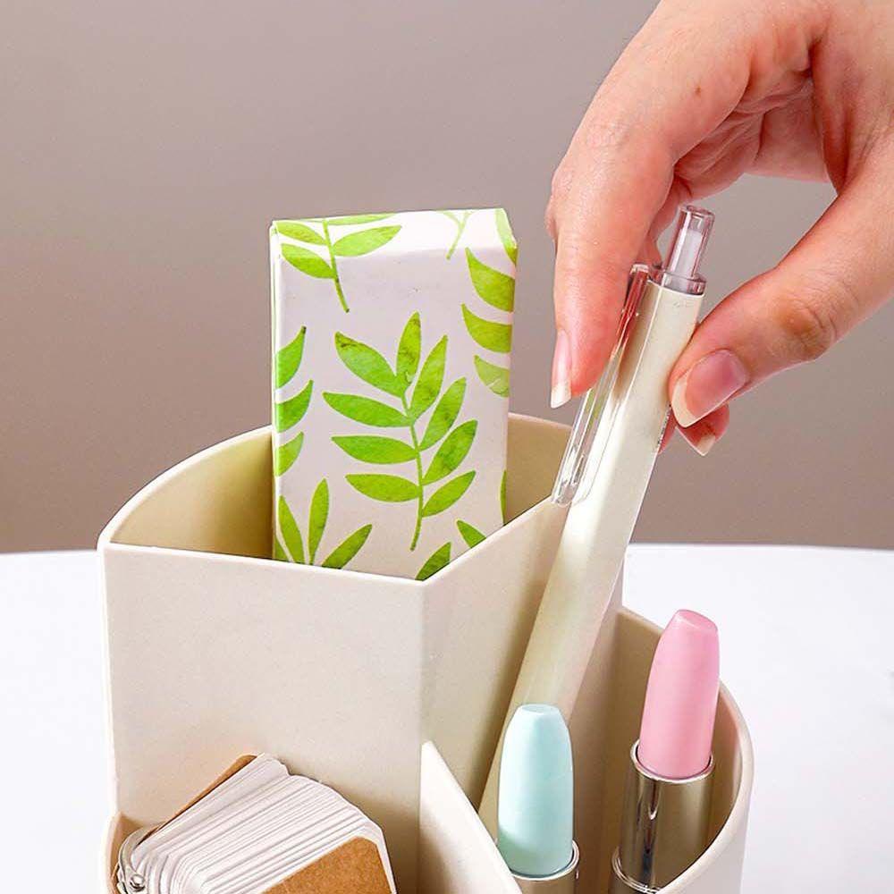 Hộp Đựng Cọ Trang Điểm Đa Năng Bằng Nhựa Có Thể Xoay 360 Độ Ốp