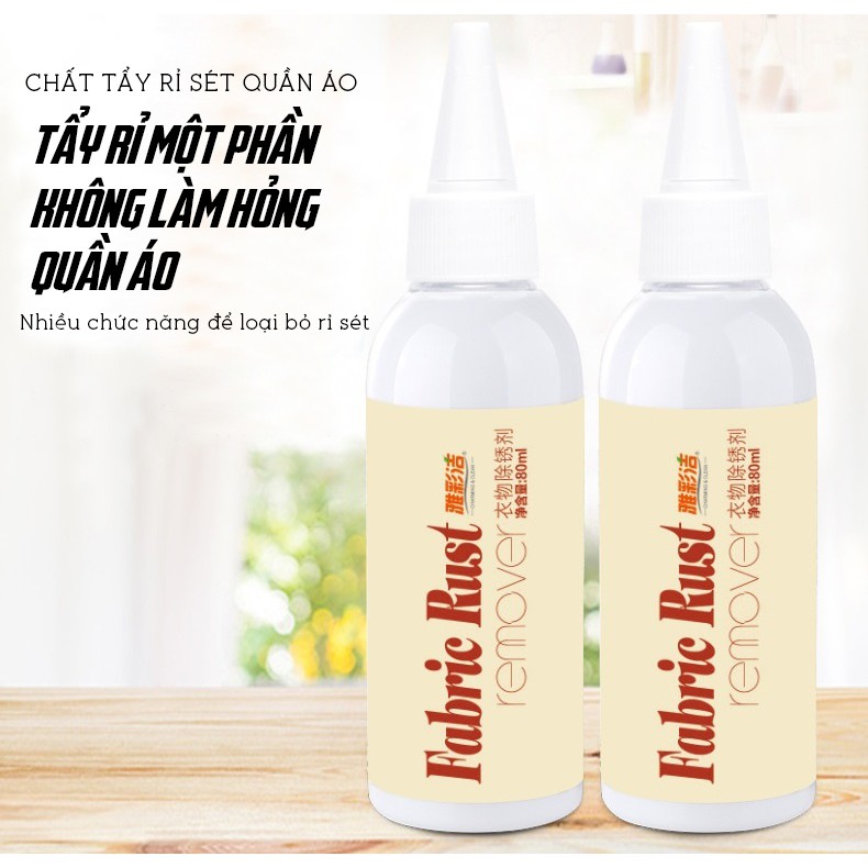 Dung Dịch Tẩy Vết Rỉ Sét Trên Vải, Quần Áo Cao Cấp 80Ml