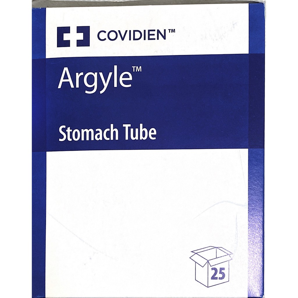 ✅ ARGYLE STOMACH TUBE SIZE 12Fr/14Fr/16Fr/18Fr - Dây nuôi ăn mũi - dạ dày (hãng Covidien)