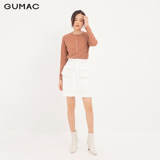 Áo thun nữ xẻ trụ tay dài GUMAC ATA12154