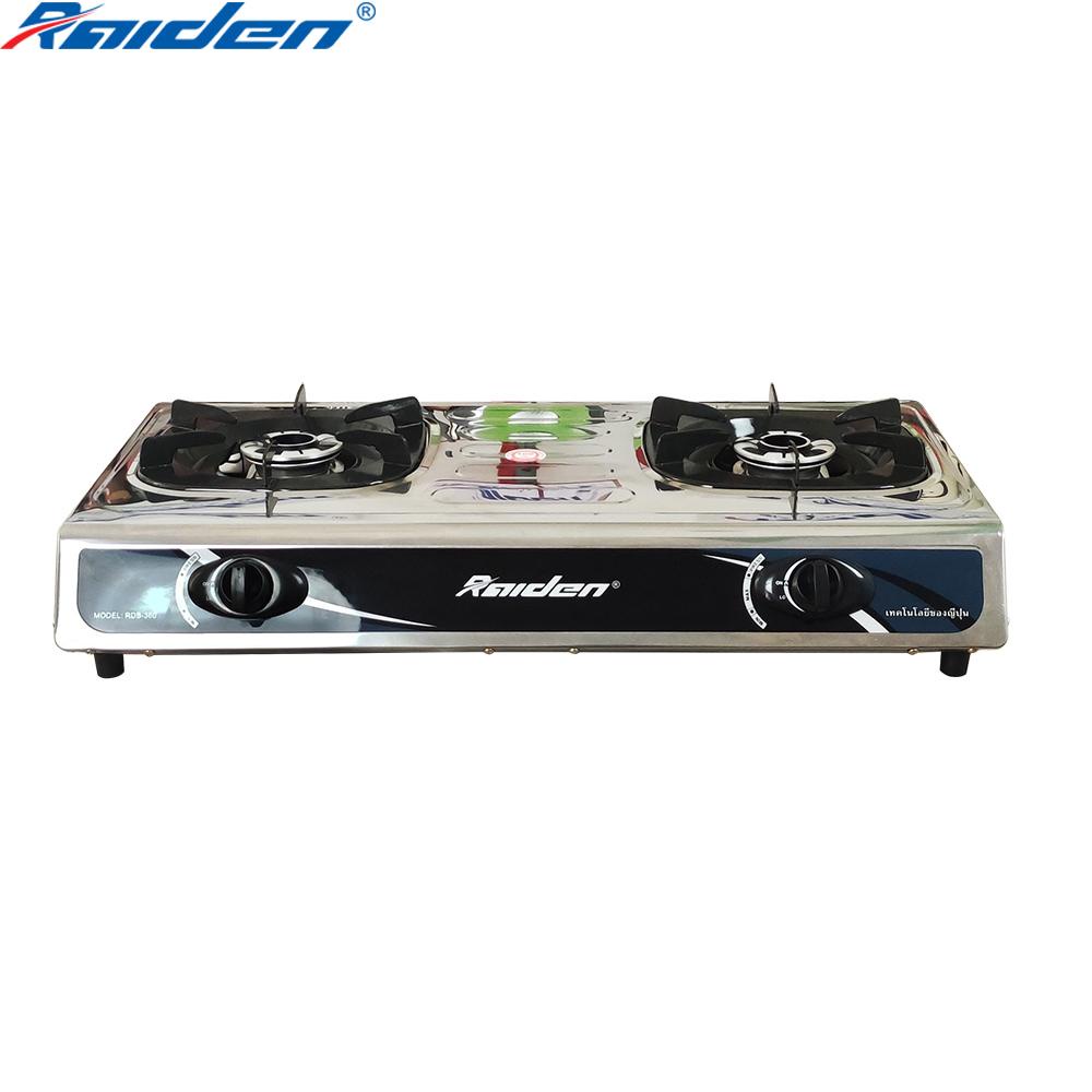 Bếp ga đôi mặt inox Raiden RDB-360C đầu đốt Mol nhôm cao cấp, hệ thống đánh lửa Magneto không lo hư hỏng
