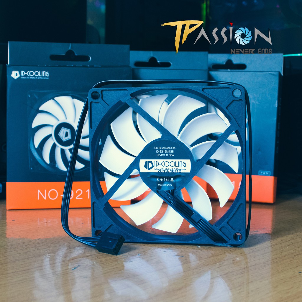 Quạt fan case ID-Cooling NO-9215 92mm - Tốc độ cao 2500rpm, Fullbox chính hãng, hiệu năng tản nhiệt tốt, bền bỉ