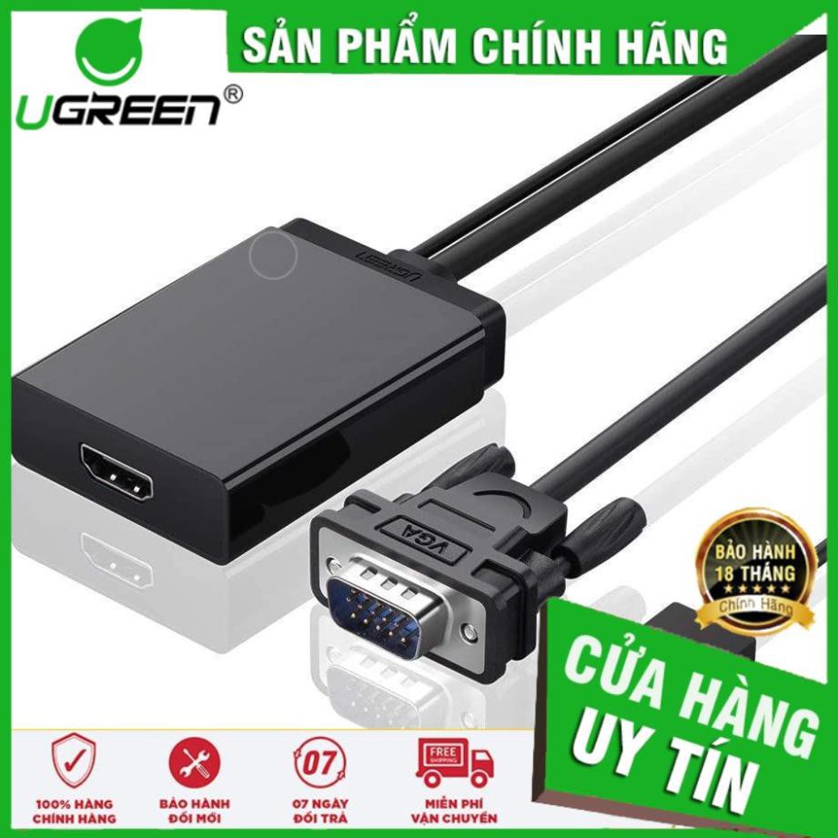 Bộ chuyển đổi VGA, audio sang HDMI Chính Hãng UGREEN MM106 ✔HÀNG CHÍNH HÃNG ✔